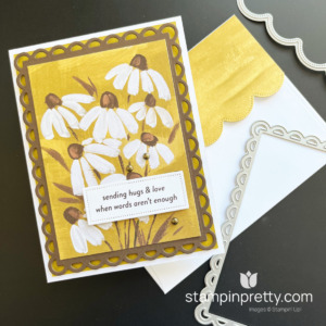 Create this simple sympathy card using the Fresh as a Daisy Designer Series Paper by Stampin' Up! Mary Fish, Stampin' Pretty