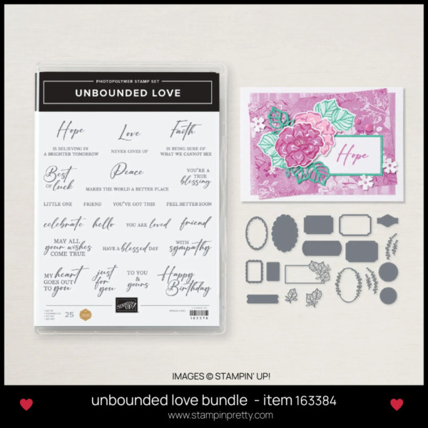 unbounded love bundle - item 163384 by Stampin Up! - BUY ONLINE WITH MARY FISH STAMPIN PRETTY - EARN TULIP REWARDS