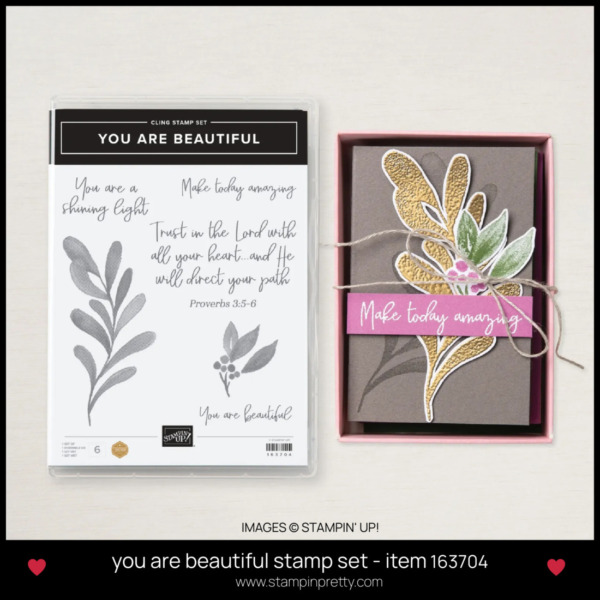 you are beautiful stamp set - item 163704 by Stampin Up! - BUY ONLINE WITH MARY FISH STAMPIN PRETTY - EARN TULIP REWARDS