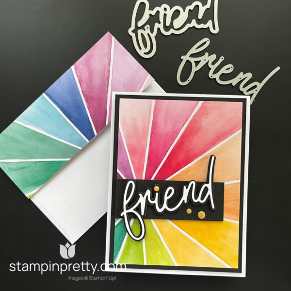 Create a Simple Sunburst Card using the Full of Life Suite Collection by Stampin' Up! Card by Mary Fish, Stampin' Pretty