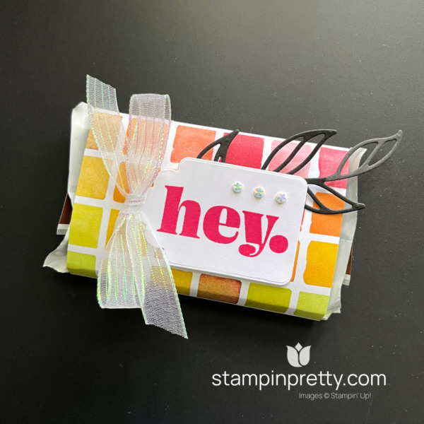 Create this simple and fun Kit Kat Wrap with the Full of Life Suite from Stampin' Up! Mary Fish, Stampin' Pretty WOW Video Tutorial (1)