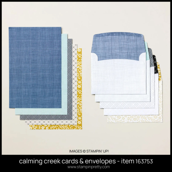 calming creek cards & envelopes - item 163753 by Stampin Up! - BUY ONLINE WITH MARY FISH STAMPIN PRETTY - EARN TULIP REWARDS