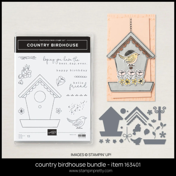 country birdhouse bundle - item 163401 by Stampin Up! - BUY ONLINE WITH MARY FISH STAMPIN PRETTY - EARN TULIP REWARDS