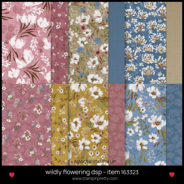 wildly flowering dsp - item 163323 by Stampin Up! - BUY ONLINE WITH MARY FISH STAMPIN PRETTY - EARN TULIP REWARDS - MFT