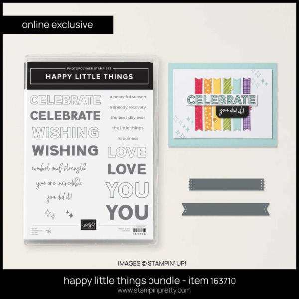 HAPPY LITTLE THINGS BUNDLE ONLINE EXCLUSIVE - ITEM 163710 FROM STAMPIN' UP! ORDER FROM MARY FISH - STAMPIN' PRETTY - EARN TULIP LOYALTY REWARDS (1)