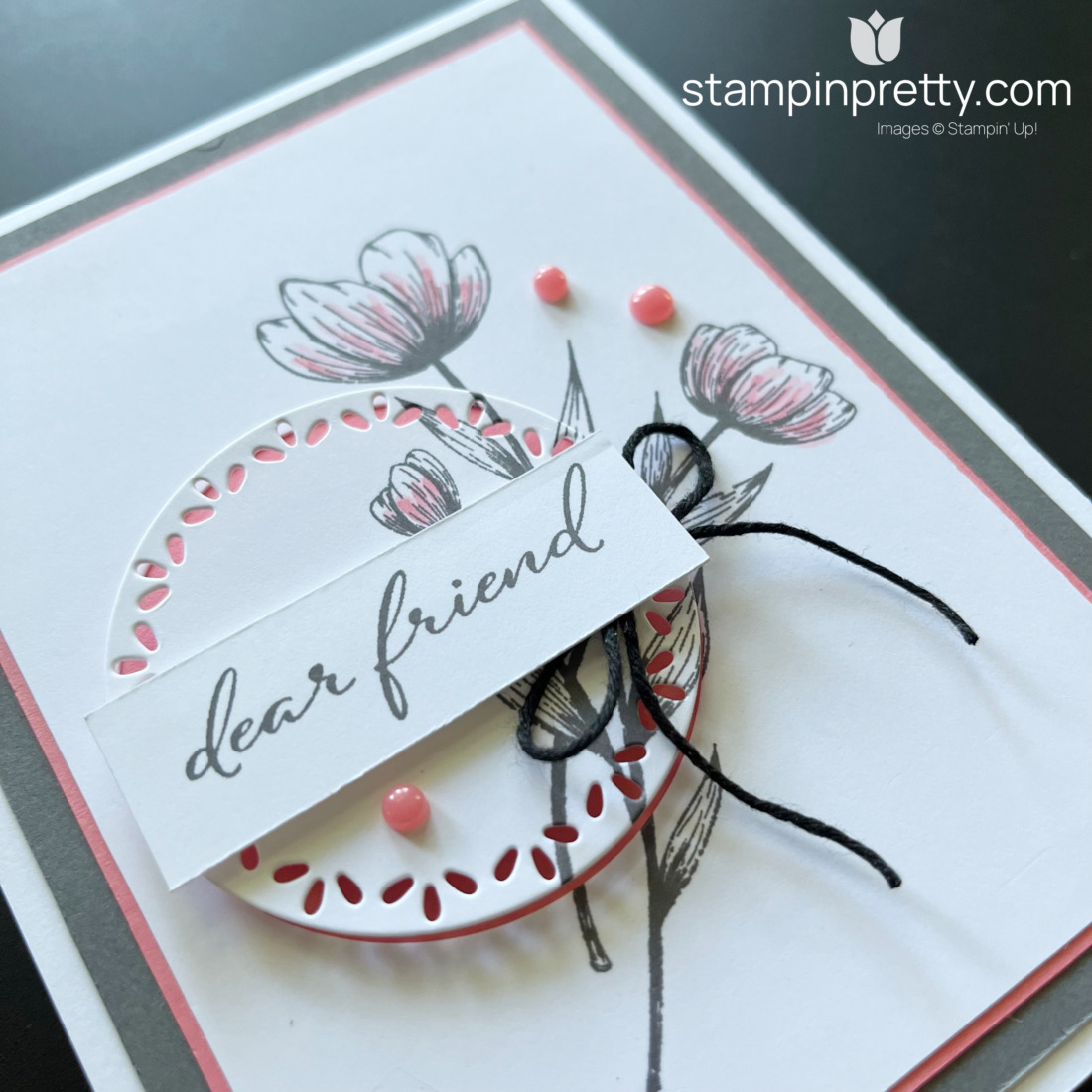 Create a beautiful handmade friend card with the Spotlight On Nature Bundle by Stampin' Up! Mary Fish, Stampin' Pretty