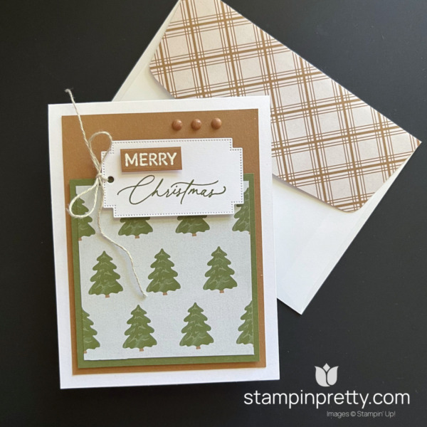 Create this Simple Christmas Card with the Greetings of the Season Bundle by Stampin' Up! Mary Fish, Stampin' Pretty (1)