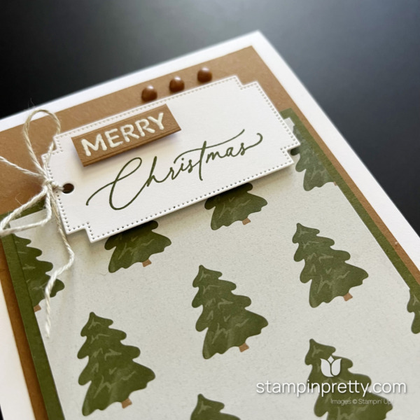 Create this Simple Christmas Card with the Greetings of the Season Bundle by Stampin' Up! Mary Fish, Stampin' Pretty (3)