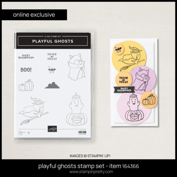 playful ghosts stamp set - item 164366 FROM STAMPIN' UP! ORDER FROM MARY FISH - STAMPIN' PRETTY - EARN TULIP LOYALTY REWARDs