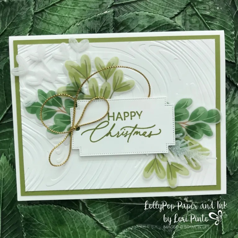 A Stampin' Pretty Pals Sunday Project Showcase Pick Season of Green and Gold - Lori Pinto