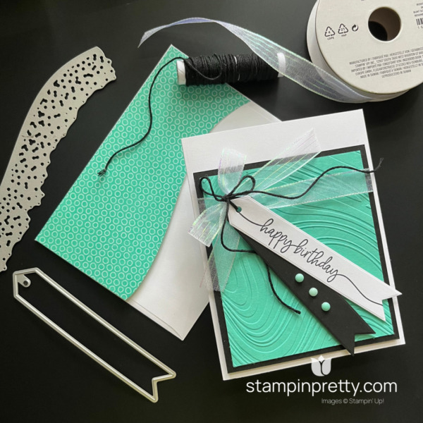 Create this birthday card with the So Swirly Embossing Folder by Stampin' Up! Mary Fish, Stampin' Pretty