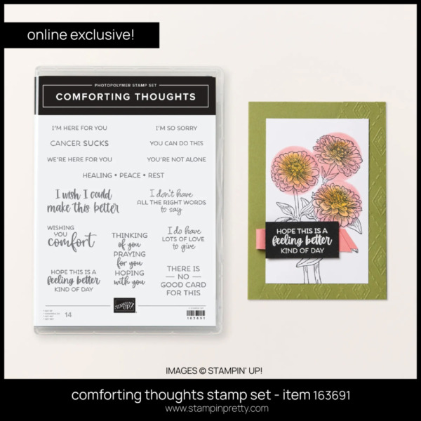 comforting thoughts stamp set - item 163691 FROM STAMPIN' UP! ORDER FROM MARY FISH - STAMPIN' PRETTY - EARN TULIP LOYALTY REWARDS