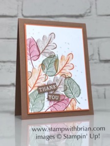 A Stampin' Pretty Pals Sunday Project Showcase Pick Caring Leaves Autumn Card - Brian King - Handmade Cards and Paper Crafts