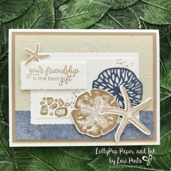 A Stampin' Pretty Pals Sunday Project Showcase Pick Seaside Wishes Card - Lori Pinto DIY Cards and Creative Paper Crafts