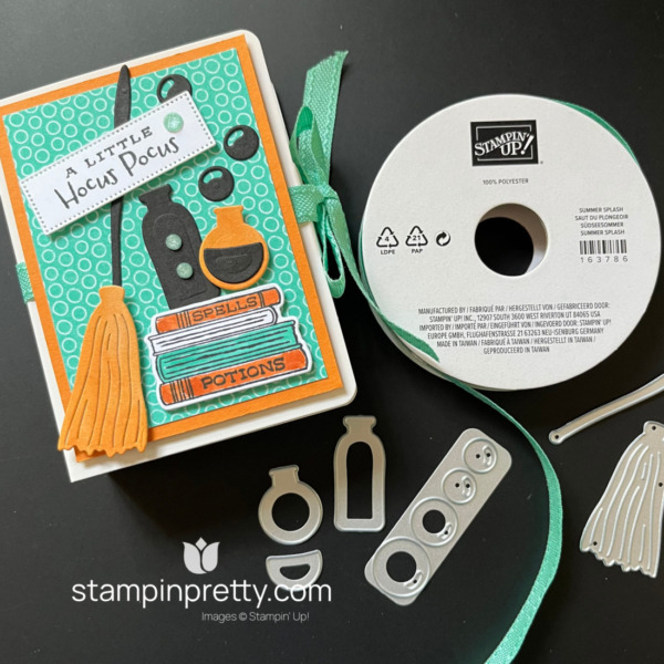 Create a Little “Bookish_ Hocus Pocus with a Quick Halloween Treat Box - Products by Stampin' Up! Box by Stampin' Pretty Mary Fish