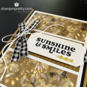 Create a Sunshine and Smiles Simple Autumn Screen Card with a DIY Tutorial by Mary Fish, Stampin' Pretty - Stampin' Up! Products